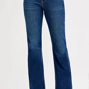 RISEN Full SIze Tummy Control Mid Rise Flare Jeans Plus SIze